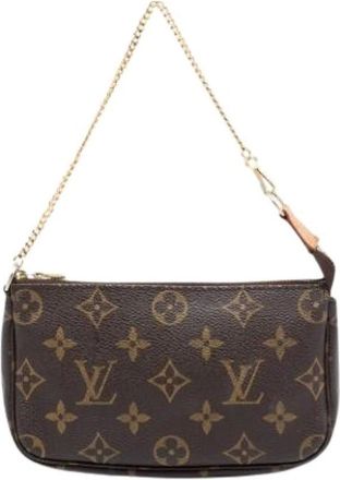 Louis Vuitton Pre-owned Mini Bags, female, Brown, Size: ONE SIZE Pre-owned Mini Pochette Accessoires