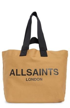 AllSaints Acari Canvas Tote Bag in Palisade Tan at Nordstrom Rack