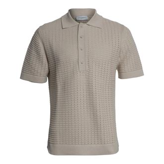 Paolo Pecora Polo Shirts, male, Beige, Size: XL Polo