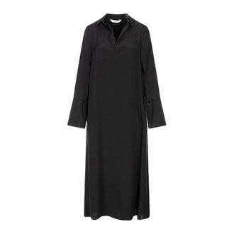 Max Mara Ossola Midi Jurk - Dames - Jurken - Zwart - Maat: M Zijde