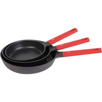 Romo Juego De 3 Sartenes De Aluminio Fundido 20, 24 Y 28 Cm, Recubrimiento Antiadherente Para Todo Tipo De Cocinas