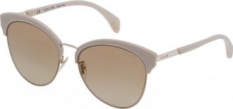 Police Womens SPL619568FFK 56 Sunglasses - Gold - One Size