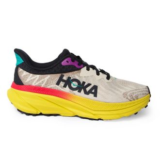 Hoka One One Hoka Challenger ATR 7 Textile Womens Running Trainers - Oatmeal Zest - Size:UK 5.5