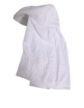 Dolce & Gabbana Mens White Cotton Dg Logo Plaque Baseball Balaclava Hat