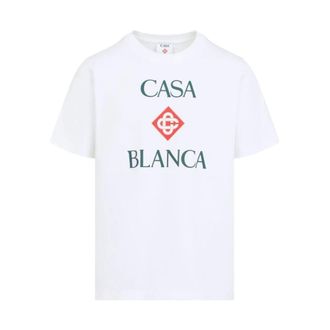 Casablanca Logo-print T-Shirt - male - Casablanca - T-Shirts - White - XL - Tops