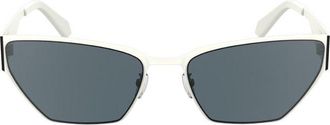 Calvin Klein White Metal Womens Sunglass