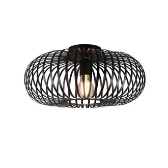 Trio Plaf&oacute;n Jaula Met&aacute;lica Ellissi Johann Negro &Oslash;40 Cm Lighting