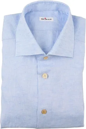 Kiton Hombre, Camisas, Azul, Talla: L