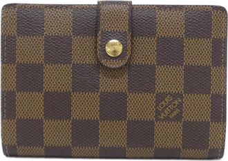 Louis Vuitton Brown Damier Canvas Ebene Coated Canvas Wallet (Bi-Fold) (Pre-Owned)