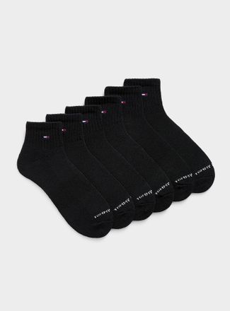 Tommy Hilfiger Mens Mini-logo ankle socks 6-pack