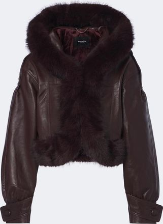 Retrof&ecirc;te Retrof&ecirc;te Jia cropped leather jacket