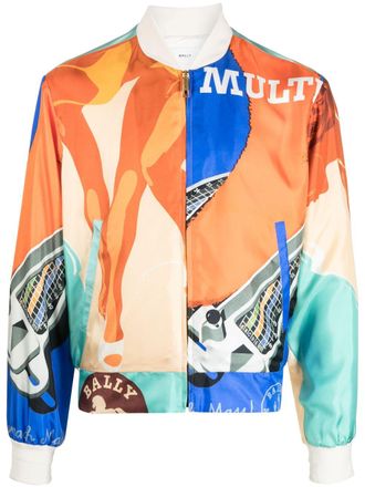 Bally Bomber con stampa grafica - Arancione