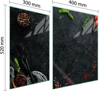 OEM Placa Protectora De Vidrio Para Estufa 70x52 Pizarra