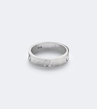 Gucci Icon 18kt white gold ring