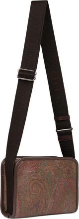 Etro Mens Messenger Bag Arnica Brown Shoulder
