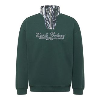 Carlo Colucci Carlo Colucci, Sweatshirts, male, Green, Size: 2XL Troyer