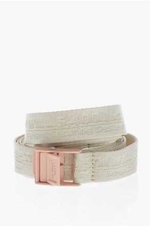 Off-white Slim Fit Industrial Belt with All-Over Logo 30mm size One Size
