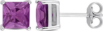 Mimi & Max 2ct TGW Simulated Alexandrite Fashion Post Earrings Silver