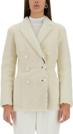 Alexander McQueen White Peaked lapel Trench Coat