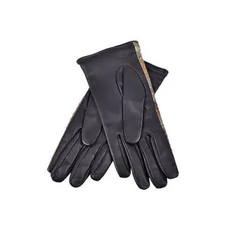 Brunello Cucinelli Womens Python Skin Leather Gloves Green Accessories & Slg