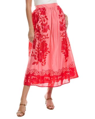 Vince Camuto Midi Printed Skirt