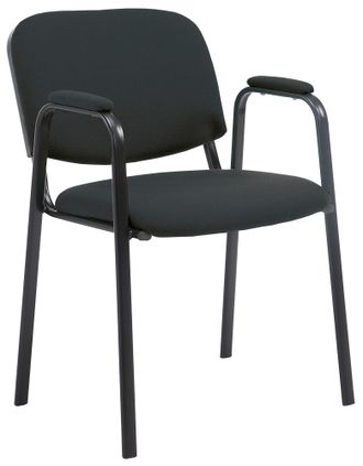 Clp Silla Apilable De Conferencia Ken Pro De Tela Negro