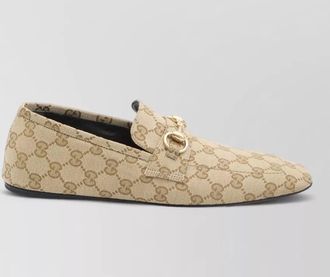 Gucci loafers horsebit detail square toe design