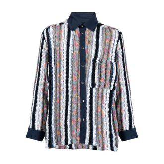Vitelli Casual Shirts, male, Multicolor, Size: L Linen Blend Shirt