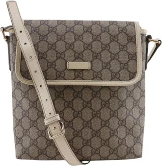 Gucci Pre-owned Cross Body Bags, female, Beige, Size: ONE SIZE Pre-owned Vintage Shoulder Bag