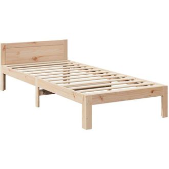 vidaXL vidaXL Family Bed Frame No Mattress 270x200 cm Solid Wood Pine