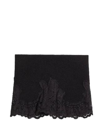 Valentino Garavani Vlogo-signature headband - women - Cashmere - L/XL - Black