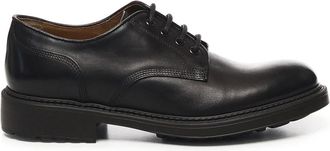 Doucal's Leren Veterschoenen - Heren - Nette schoenen - Bruin - 44 EU - Leer - Schoenen