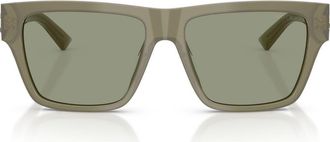 Jimmy Choo London 54mm Rectangular Sunglasses in Opaline Green /Green at Nordstrom