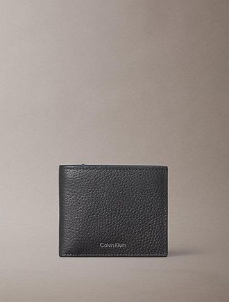 Calvin Klein Cartera De Piel Con Compartimento Para Billetes Y Monedero Y L&aacute;mina Rfid Con Logo