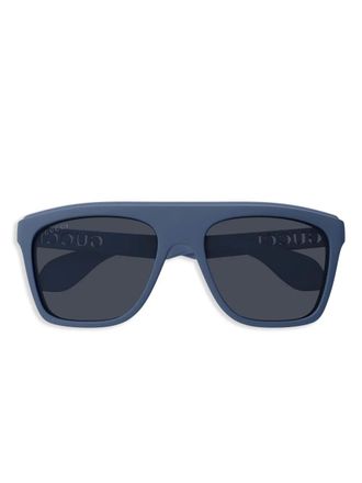 Gucci square-frame sunglasses - unisex - Acetate - 57 - Blue