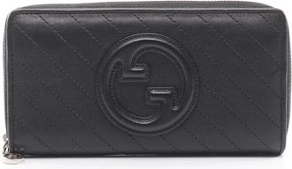 Gucci Black Leather Long Wallet (Bi-Fold) (Pre-Owned)