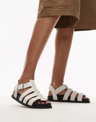 Tommy Jeans Sandali bianchi con fibbia-Bianco