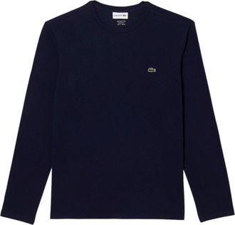 Lacoste Pima Cotton Jersey Tee - Heren - Longsleeves - Blauw - XS - Katoen - Tops