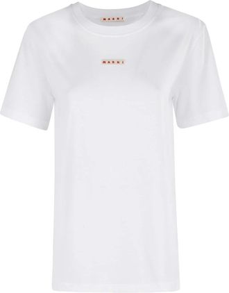 Marni T-Shirt - Dames - T-shirts - Wit - M - Tops