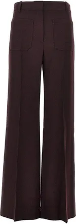 Victoria Beckham Alina wool flannel pants Woman 10