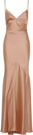 Elisabetta Franchi Satin Gown Dress
