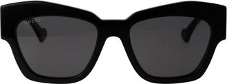 Gucci Stijlvolle zonnebril Gg 1422S - Dames - Zonnebrillen - Zwart - 55 MM - Accessoires