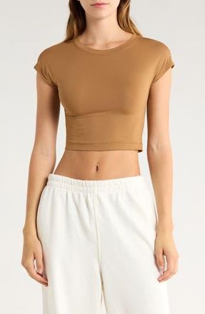 Free People FP Movement Never Better Ultra Light T-Shirt in Twig at Nordstrom Rack, Size X-Large