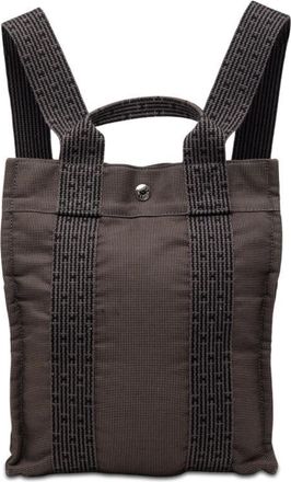 Herm&egrave;s Pre-owned Hermes Canvas Herline Backpack PM Unisex TXW9DZJ5LD322H2D