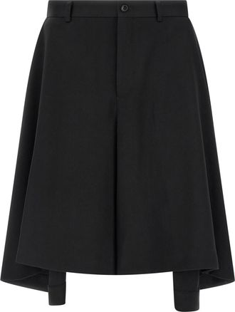 Comme Des Gar&ccedil;ons Black Extra Loose Leg Bermuda Shorts