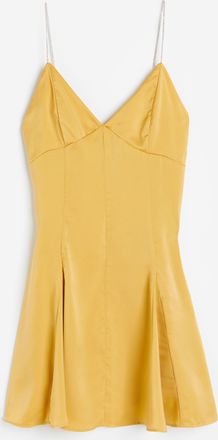 H&M Kleid mit Strassträgern - Yellow
