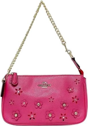 Coach Pre-owned Pouch - Dames - Vintage Mini Tas - Roze - ONE Size - Leer - Vintage