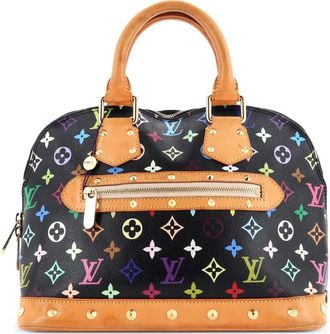 Louis Vuitton Alma NM Multicolour PM tas met monogram - Zwart