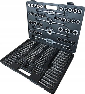 OEM Juego De Machos Y Terrajas, Estuche, 110 Piezas