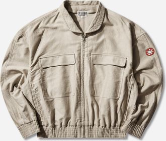 Cav Empt Men s Casual Zip Short Jacket Beige